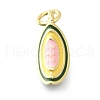 Brass with Enamel Charms KK-Q066-01H-G-1