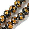 Handmade Silver Sand Lampwork Beads Strands LAMP-A003-01G-1