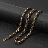 Titanium Steel Byzantine Chain Necklace for Men FS-WG56795-173-1