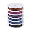 6 Rolls 6 Colors Round Copper Wire Set for Jewelry Making CWIR-NH0001-03C-0.4mm-1