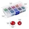300Pcs 10 Colors Glass Beads Strands EGLA-YW0003-27-3