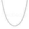 SHEGRACE Rhodium Plated 925 Sterling Silver Ball Chain Necklaces JN953A-1