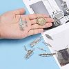 Antique Silver Mixed Feather Tibetan Style Alloy Pendants TIBEP-MSMC021-31AS-6
