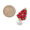 Seed Beads Beaded Charms PALLOY-MZ00364-01-2