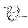 316 Surgical Stainless Steel Clip on Nose Rings WGA7223-01-5