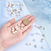 SUNNYCLUE 40Pcs 2 Style ABS Plastic Imitation Pearl Charms KK-SC0002-89-3