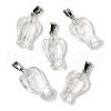 Synthetic Watermelon Stone Glass Pendants G-B127-10P-19-2