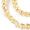 Electroplate Transparent Glass Beads Strands EGLA-U004-03A-HP01-3