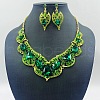 Alloy Synthetic Quartz Jewelry Sets FS-WG93368-03-1