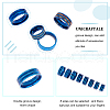 Unicraftale 16Pcs 8 Size Titanium Steel Grooved Finger Ring for Men Women RJEW-UN0002-63-5