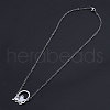 Non-Tarnish 201 Stainless Steel Pendant Necklaces NJEW-S105-JN512-1-2