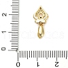 Brass Micro Pave Cubic Zirconia Pinch Bails KK-L229-068G-3