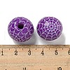 Printed Wood European Beads WOOD-G022-08B-08-3