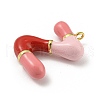Brass Enamel Pendants X-KK-E093-03G-Z-2