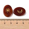 13Pcs Natural Carnelian Rune Stone G-C095-02G-3