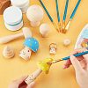  8Pcs Mushroom & Christmas Tree Schima Superba Wooden Children Toys WOOD-NB0001-75-3