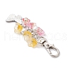5Pcs 5 Colors Butterfly Alloy Enamel Pendant Decorations HJEW-JM02902-5