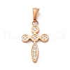 304 Stainless Steel Pendants STAS-F157-11RG-A-1