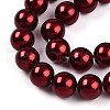 Baking Painted Pearlized Glass Pearl Bead Strands HY-N002-8mm-A13-4