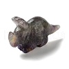 Natural Fluorite Carved Healing Rhinoceros Figurines DJEW-P016-01C-2