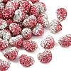 Valentine's Day Gradient Color Polymer Clay Grade A Rhinestone Beads RB-A049-06-1