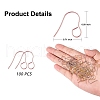 100Pcs 316 Stainless Steel Hypoallergenic French Earring Hooks JX137C-2