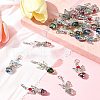 20Pcs 5 Colors Angel Glass Acrylic Pendants HJEW-FS00016-10