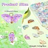 150Pcs 15 Colors Glass Charms PALLOY-CJ00040-10