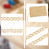 Polyester Thread & Filigree Braided Lace Trim OCOR-WH0097-13B-5