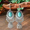 Bohemian Style Alloy Acrylic Dangle Earrings WG0B115-02-1