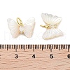 Brass Micro Pave Cubic Zirconia Pendants KK-C051-34G-3