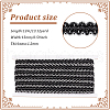 12M Polyester Glitter Wavy Fringe Trim Ribbon OCOR-WH0003-031A-2