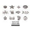 Fashewelry 60Pcs 12 Styles Tibetan Style Alloy Beads FIND-FW0001-18-31