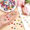 SUNNYCLUE 216Pcs 9 Colors UV Plating Acrylic Bead Caps MACR-SC0001-38-3