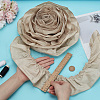 Cotton Pleated Lace Trim Ribbon OCOR-WH0097-25A-3