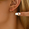 Elegant Brass Hoop Earrings NK1311-2