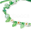 Glass and Braided Nylon Thread Beaded Bracelets BJEW-JB11509-3