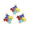 Alloy Enamel Pendants ENAM-J650-03G-02-2