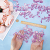 Flower Polyester Embroidery Sew on Appliques PATC-WH0012-32B-3