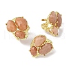 Natural Quartz Cuff Rings RJEW-M076-06G-01-2