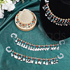 CRASPIRE 2 Sets Plastic Shoe Chains with Hook FIND-CP0001-91B-4