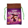 Halloween Cotton Cloth Storage Pouches ABAG-A005-01D-1