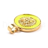 Brass Enamel Pendants KK-P209-03G-03-RS-3