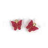 Vintage Alloy Acrylic Charm PALLOY-TAC0021-01F-1