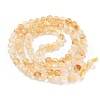 Natural Citrine Beads Strands G-L622-C05-4mm-B-3