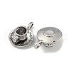 Mother's Day Coffee Cup Tibetan Style Alloy Pendants TIBEP-A13415-AS-NR-2