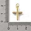 Brass Micro Pave Cubic Zirconia Pendants KK-U072-13G-3