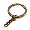 Tibetan Style Alloy Split Key Rings FIND-A039-09AB-2