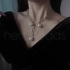 Fashionable Iron Paperclip Chains Necklaces ZP4489-1