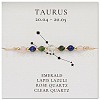 Natural Gemstone Constellation Beaded Bracelets NR2952-3-1